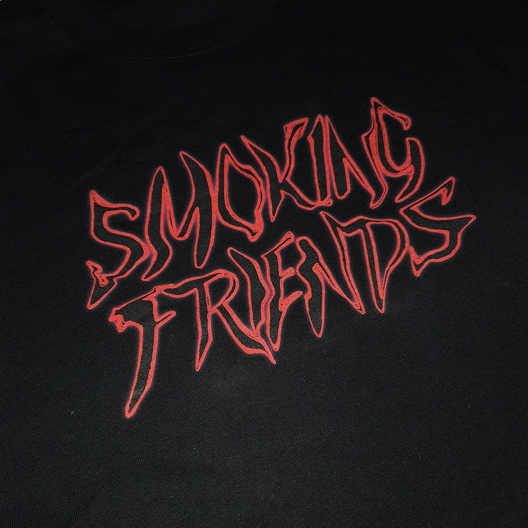 THEPSYCHO SMOKING FRIENDS TEE - BLACK