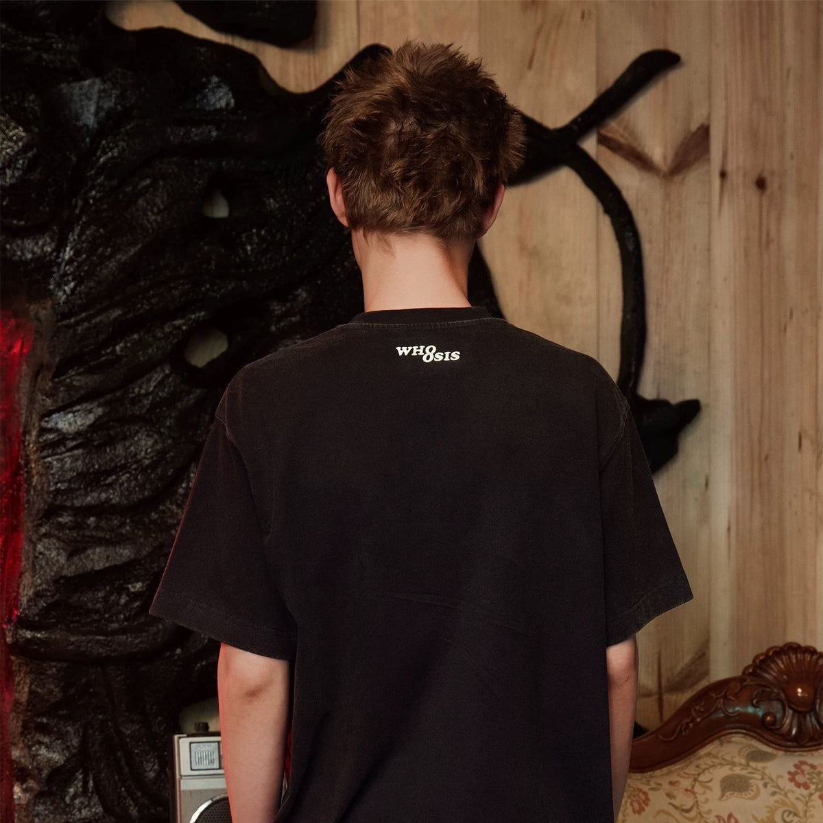 WHOOSIS x STRANGER THINGS | ELEVEN 011 WASHED GRAPHIC TEE