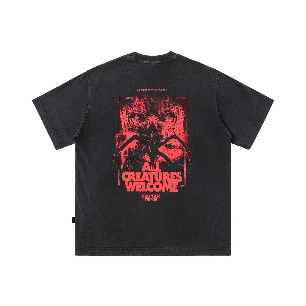 WHOOSIS x STRANGER THINGS | VECNA VINTAGE WASH SHORT-SLEEVE TEE